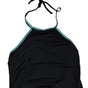 Afriel & Tabbris Australia US sz 6 Black One Piece Halter High Neck Swimsuit